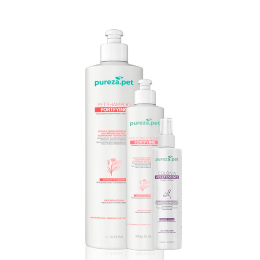 Kit shampoo 1 liter and conditioner 300ml Fortlying line with cologne